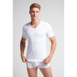 Intimissimi Stretch Pima Cotton V-Neck T-Shirt - XL - Beyaz