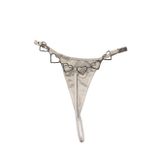 Intive Beyaz Arkası Kalp Aksesuarlı Tasarım Çekici G-String