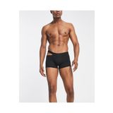 İntive Lingerie Erkek Yan Dekolteli%95 Pamuklu Siyah Boxer Siyah 2XS
