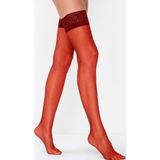 İntive lingerie-innocent&attractive 15 Den Burnu Şeffaf Dantelli Silikonlu Parlak Jartiyer Çorabı