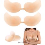 İntive lingerie-innocent&attractive Intive Yeni Nesil V Aksesuar Detaylı Silikon Yapışkanlı Sırtsız Straplez Sütyen- 1315
