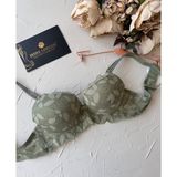 İntive lingerie-innocent&attractive Jasmine Askıları Parlak Taşlı Hafif Destekli Dantelli Soft Cup İthal Sütyen (B-C Cup)