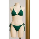 İntive lingerie-innocent&attractive Kadın Yeşil Yandan ve Boyundan Bağlamalı Bikini Mayo Takımı