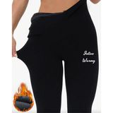 İntive lingerie-innocent&attractive Larosa Siyah Dikişsiz İçi Polar Termal Standart Beden Kışlık Tayt
