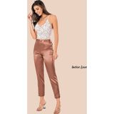 İntive lingerie-innocent&attractive Moongirl Dantelli Askılı Büstiyer Bej Saten Rahat Çekici Pijama Takımı
