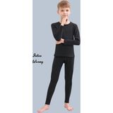 İntive lingerie-innocent&attractive Tutku Erkek Çocuk Siyah Kışlık Şardonlu Termal Alt-Üst Takım (Uygun Fiyat)