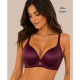 Intive Lingerie Intive Comfort Taşlı V Aksesuarlı Parlak Kumaşlı C Cup Lazer Kesim Ithal Sütyen-Geniş Renk Seçenkli - 85C - Bordo