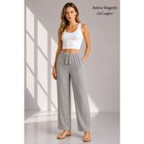 Intive Lingerie Intive Cool Comfort Müslin/waffle Kumaş Iç Göstermez Pamuklu Nefes Alabilir Rahat Yazlık Pantolon - Gri