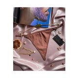 İntive Lingerie Kadın Vizon Rengi%95 Pamuk Fitilli String Renkli S/M