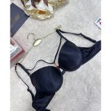 Intive Lingerie Le Jardin Monica Göğsü Şeritli Mikro Push-Up Arkası Ip Detaylı Sütyen - 7008 - 90B - Siyah