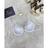 Intive Lingerie Le Jardin Valeria Biyeli Taşlı Mikro Push-Up Arkası Ip Detaylı Sütyen - 7007 - 75B - Beyaz