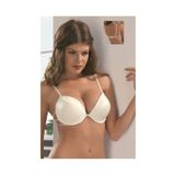 İntive Lingerie Le Jardin Valeria Biyeli Taşlı Mikro Push-up Arkası İp Detaylı Sütyen - 7007 Ekru 90B