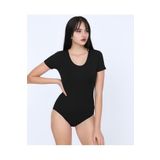 İntive Lingerie NBB U Yaka Kısa Kollu Alttan Çıtçıtlı Body/Atlet -2945 Siyah M