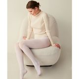 Intive Lingerie Penti 40 Den Micro Mat Ağlı Burunlu Box Body Opak Külotlu Çorap - Beyaz - XL