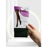 Intive Lingerie Pierre Cardin Paris Kairos Çift Renk Çizgili Modern 40 Den Kalın Külotlu Çorap - S - M - Yeşil