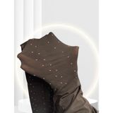 Intive Lingerie Pierre Cardin Paris Noemie 50 Den Puantiyeli Ince Şık Külotlu Çorap -Mor/kestane - L - XL