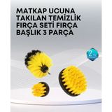 İntora 3’lü Matkap Ucu Temizlik Fırçası Seti Çok Amaçlı - Seçenek