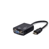 İntora Mini Hdmi To Vga Ses Çıkışlı Görüntü Dönüştürücü - Siyah Hdx7762