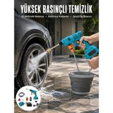 İntora Şarjlı Yüksek Basınçlı Oto Yıkama Makinesi Sulama Tabancası Bahçe Yıkama Makinesi