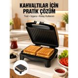 İntora Tost Makinesi Yapışmaz Plaka 1500 Watt Güçlü Yeni Nesil