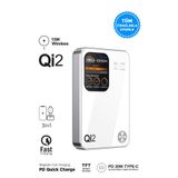 Intouch 10000 mAh MagSafe QI2/PD 20 W TFT Ekranlı Beyaz Powerbank