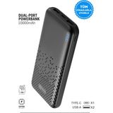Intouch 10000 mAh Slim Siyah Powerbank