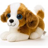 InTrio Peluş Havlayan Köpek Oyuncak 30 cm | Sesli - Kahverengi