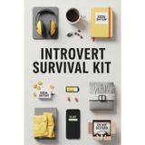 Introvert Survival Kit: A Funny Lined Notebook with Daily Sarcastic Quotes, Social Battery Tracker & Mood Pages | Perfect Gag Gift for Introverts, Homebodies & Socially Exhausted Humans (6x9 Journal)