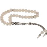 Inure Jewelry Doğaltaş Metal Püsküllü İnci Taşı Tesbih