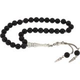 Inure Jewelry Doğaltaş Metal Püsküllü Lacivert Yıldız Taşı Tesbih