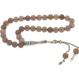 Inure Jewelry Doğaltaş Metal Püsküllü Su Akiği Tesbih