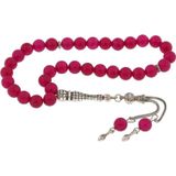 Inure Jewelry Doğaltaş Metal Püsküllü Yeşim Taşı Tesbih
