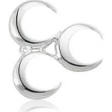 Inure Jewelry Gümüş Üç Hilal Rozet