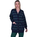 Invee Kristal Triko Hırka Yeşil 7092 - Standart
