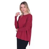 Invee Sıkma Kol Triko Tunik BORDO