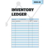Inventory Ledger Log Book: 365 pages, 8.5 x 11 inches for Home-Based Small Business, Small Office, and Personal Use