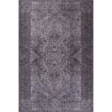 Invernes Leylak Oryantal Modern Geometrik Etnik Desenli Boho Makinada Yıkanabilir Hav Toz Vermez Leke Tutmaz Kaymaz Taban Dijital Makine Baskı Halı Oturma Odası Salon Yolluk Koridor Mutfak Halısı