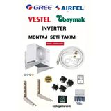 İnverter 9000 Btu-12000 Btu Klima 3 Metre Alaminyum Boru 50 Cm Ayak Titreşim Takozu