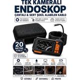 Invicta Sert Şekillenebilir Endoskop Kamera | 4.3" IPS 1080P Hd Ekran, 8 Led, IP67 Su Geçirmez, Çantalı Profesyonel Inceleme Seti - 20 Metre