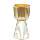 Invictus Gold Metal Ayaklı Saksı