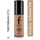 Invisible Cover Hd Hafif Yapılı & Yarı Parlak Bitişli SPF30 Fondöten