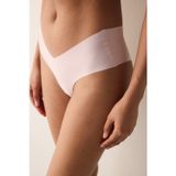 Invisible Lazer Kesim Dantel V Shape Gül Kurusu Pembe Hipster Külot