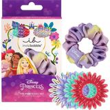 Invisibobble Princesses – 7' Set: 1 Kumaş Kaplı Sprunchie & 6 Spiral Saç Tokası - Standart