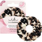 Invisibobble Sprunchie Saç Tokası - Leo Purrfection - Kadife Leopar Desen - Standart