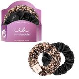 Invisibobble - SPRUNCHIE SLIM PREMIUM Leo is the New Black - 2 adet kumaş kaplı saç tokası