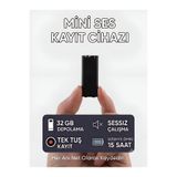 invitta 32 Gb Mini Ses Kayıt Cihazı,Mp3 Player,Usb Bağlantısı,Tek Tuş Kayıt Başlatma