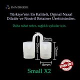 İnvoker Burun Içi Silikon Aparatı Antihorlama Nefes Açan Nostril Nazal Dilatör Steril Taşıma Kutulu - Small x 2