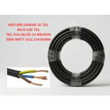 İNWATT 10 Metre Kaynak Makinesi,elektrikli Araç, Klima, Isıtıcı Elektrik Uzatma Ara Kablosu 3x2.5 Siyah