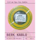 İNWATT 2.5 mm Sarıyeşil Nya Kablo 100 Metre Tam Kesit Tesisat Kablosu