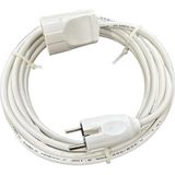 İnwatt 20 Metre 3X1,5 Mm Cca Ttr Tekli Beyaz Renk Topraklı Kauçuk Seyyar Elektrik Kablosu